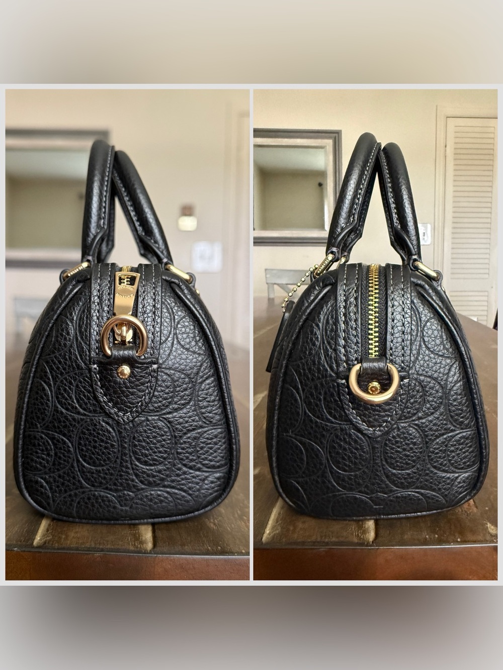 Coach Mini Rowan Crossbody Bag In Signature Leather EUC - Picture 2 of 8